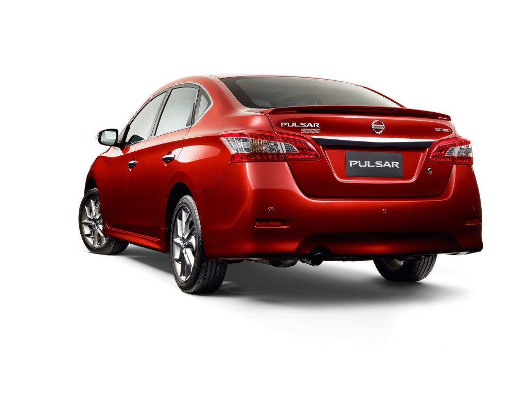 The Nissan Pulsar SSS sedan. The Nissan Pulsar SSS sedan.